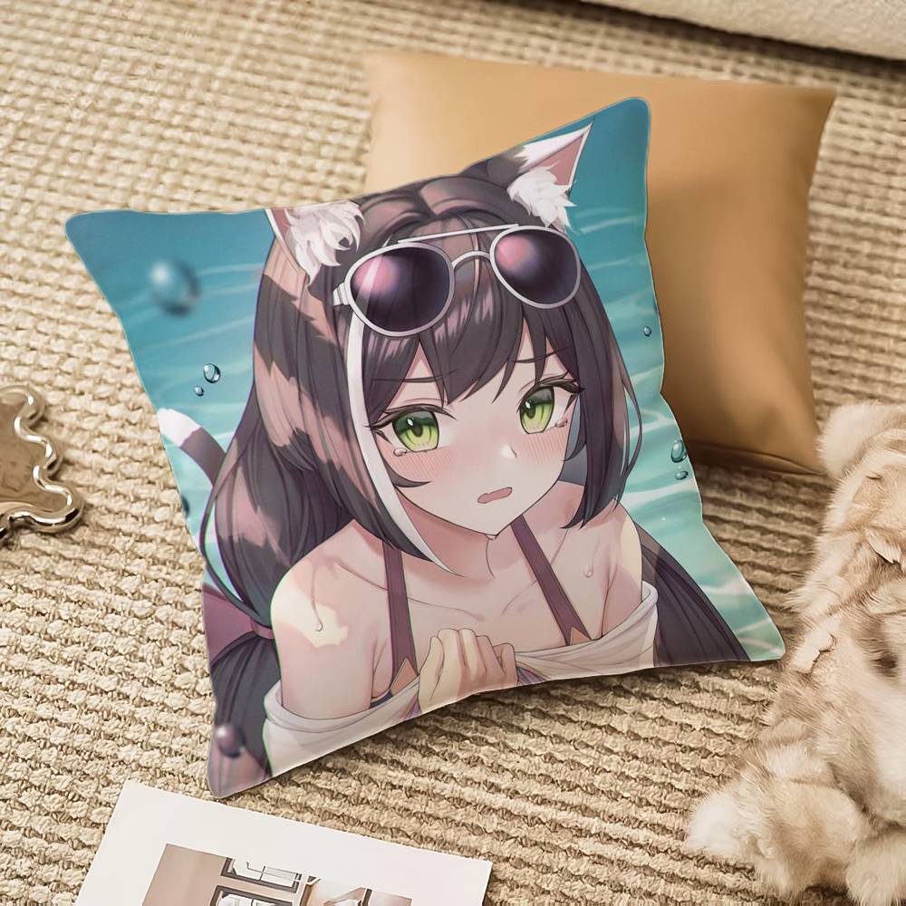 Cat Girl Cute N-NekoparaS Pillow Case Anti-dustmite Invisible zipper Sofa Bed