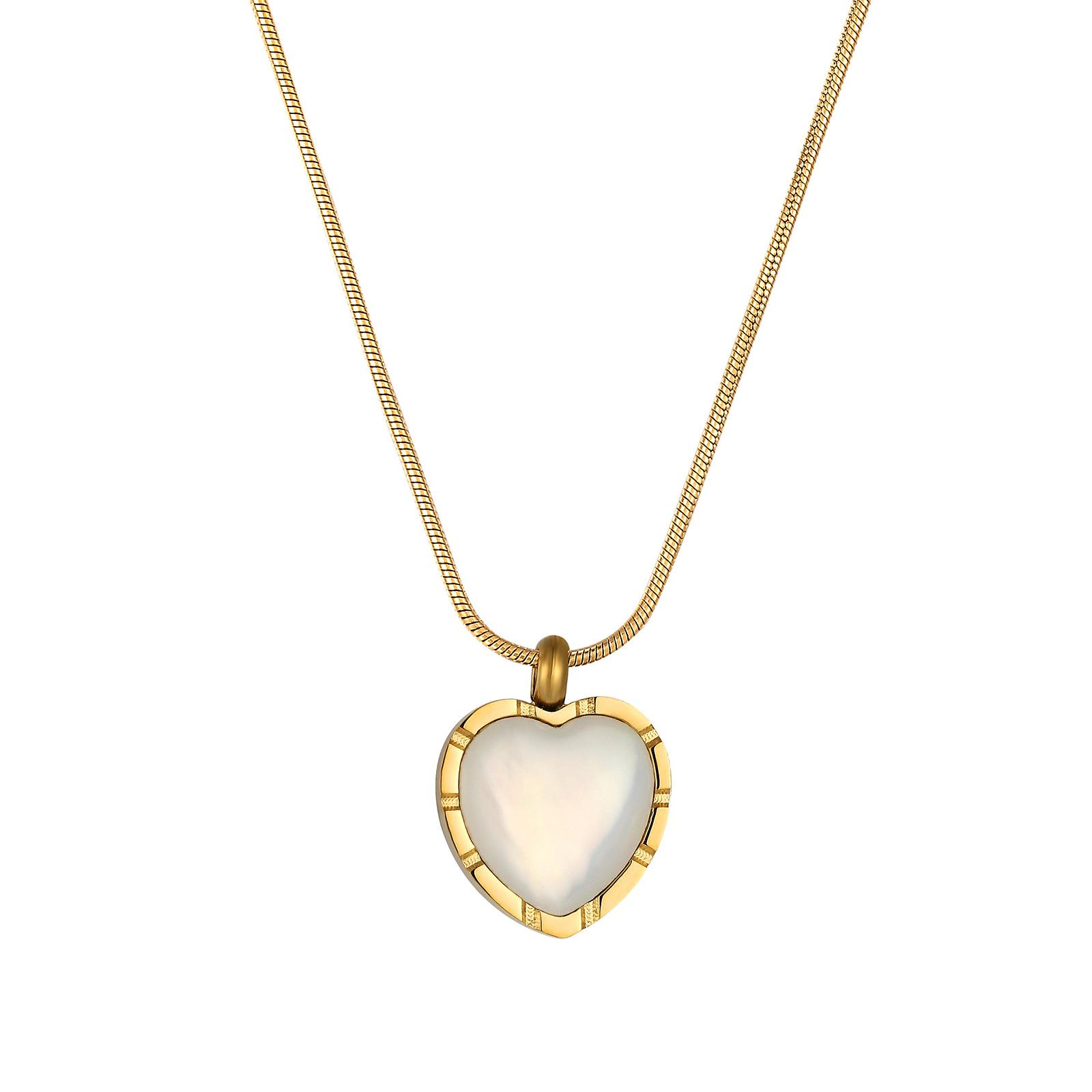 

Легкая роскошная белая ракушка с подвеской в виде любви, женское нишевое высококачественное ожерелье из змеиной кости, аксессуары