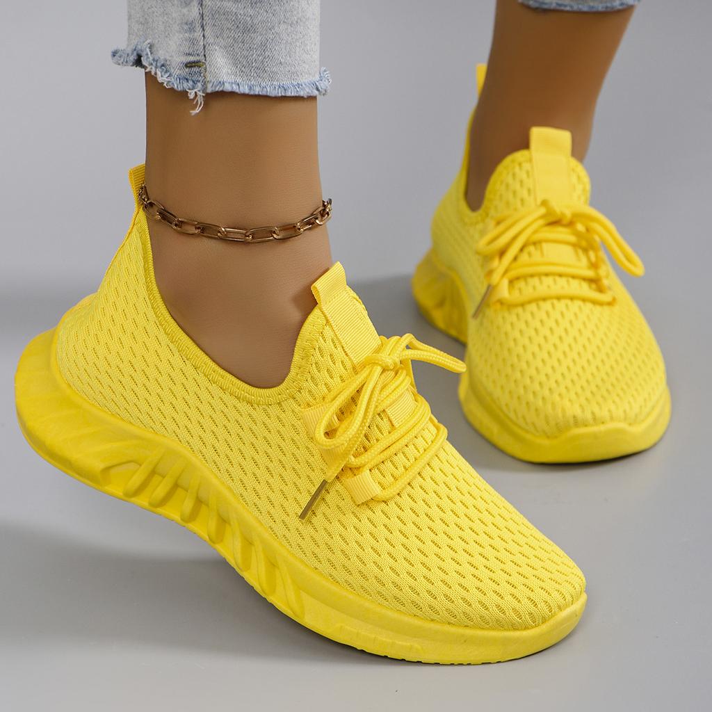 Frühling Neue Damen Sportschuhe, Modisch, Atmungsaktiv, Leicht, Rutschfest, Abriebfest, Lässige Sportschuhe, Flache Schuhe