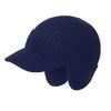 Men Women Winter Warm Knitted Beanie Ear Flap Fleece Lined Short Brim Skullies Cap Outdoor Ski Cycling Weather Earmuff Hat