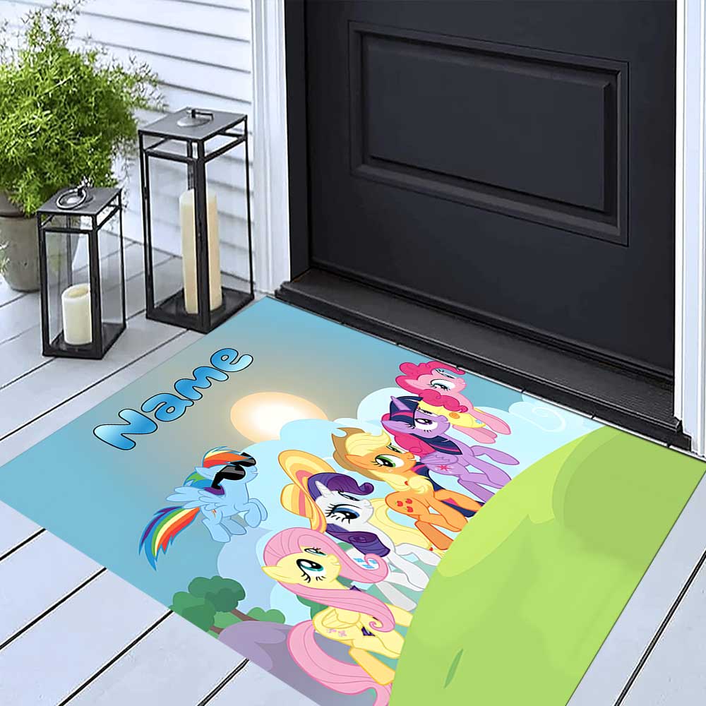 Little Pony (20) Customize your name rug, office chair cushion, home bedroom living room gift.