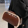 Foreign-style texture handbag women's 2025 autumn new Mao retro simple foreign-style commuter chain shoulder messenger bag