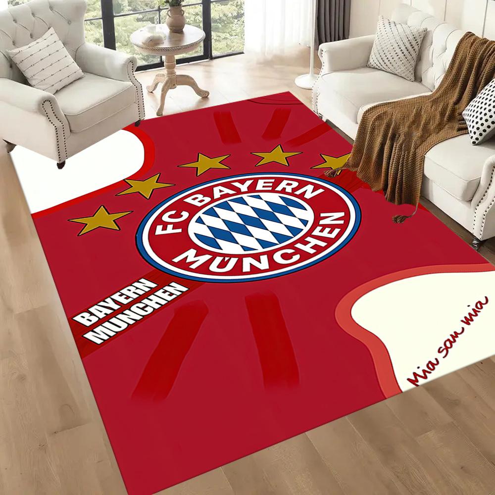 FC Bayern München Quadratische Teppiche sind eine großartige Wahl für Wohnzimmer, Schlafzimmer, Heimdekoration und als Geschenke.