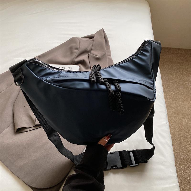 

Новая нагрудная сумка унисекс через плечо, спортивная сумка-слинг, повседневная, для работы, легкая, модная, для фитнеса синий