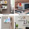 Space Saving Refrigerator Magnetic Storage Rack For Kitchen Bathroom Garage No Tool Installation
