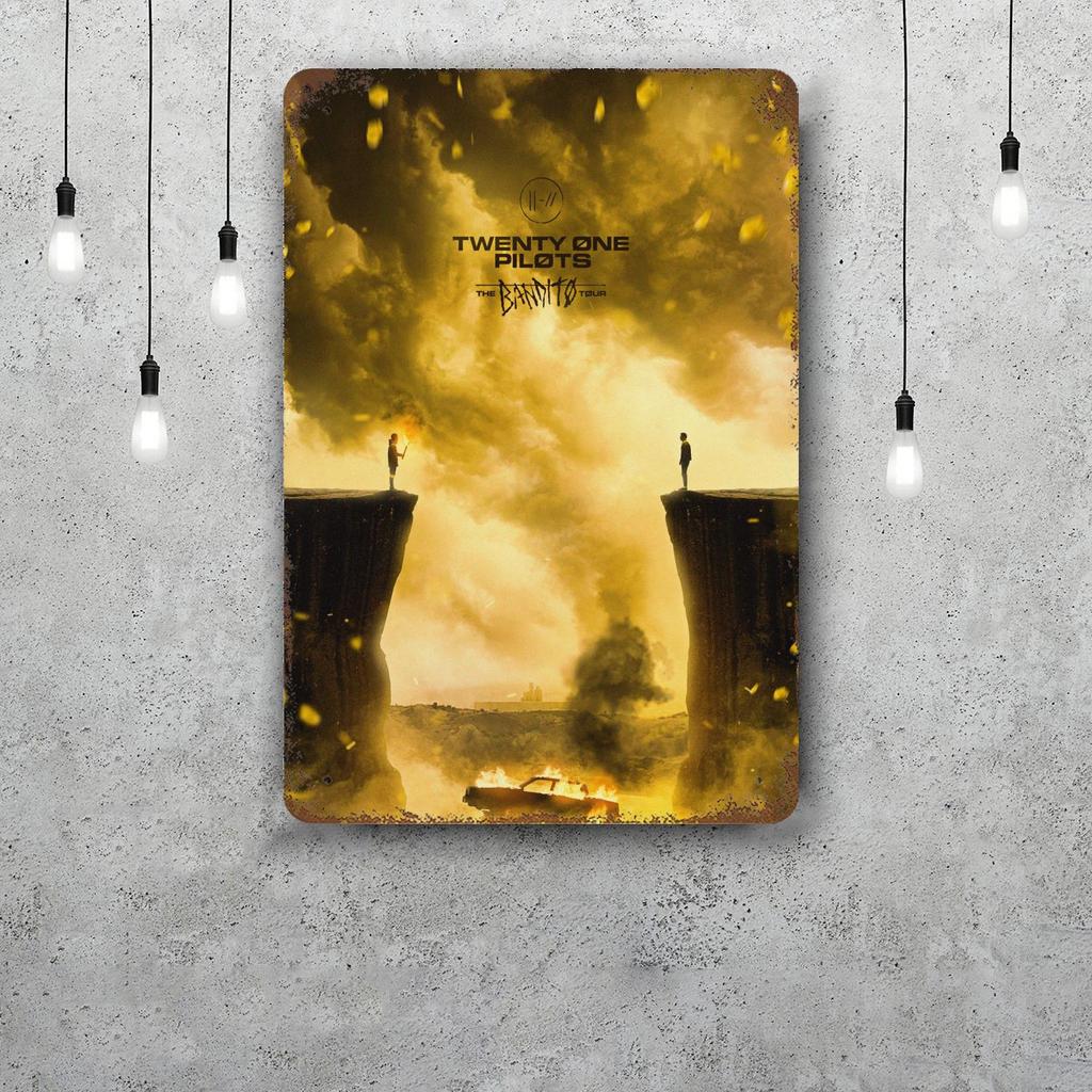 Twenty one pilots Decorazioni Segnali Metallici Vintage Segnali in Latta Poster del Capitano Decorazione per Bar Pub Club Man Cave Decorazione Murale