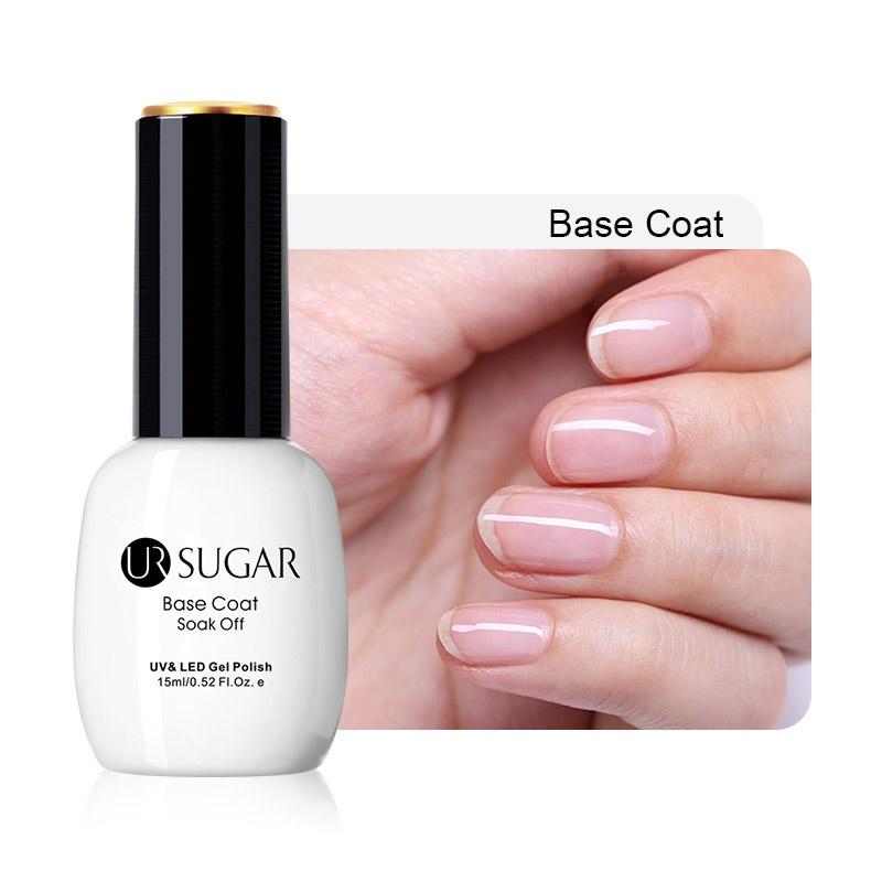 15ML UR SUGAR Peel Off Base Coat Matte Top Coat UV Gel Polish Soak Off