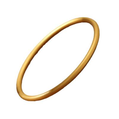 Herança da Lei Antiga, Pulseira de Ouro para Mulheres, Estilo Étnico Simples e Sólido Pulseira de Ouro Imitação de Areia Fosca, Estilo Jovem para Mãe