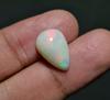 Ring Size Pear Shape 4.25 Carat Natural Opaque Ethiopian Opal Cabochon Gemstone 15x10x6 MM Size