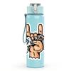 1PC Hand Holding Game Controller Pattern 750ml Color Plastic Sports Water Bottle Leakproof Flip Straw Lid Suitable for Sports Office Home Use
