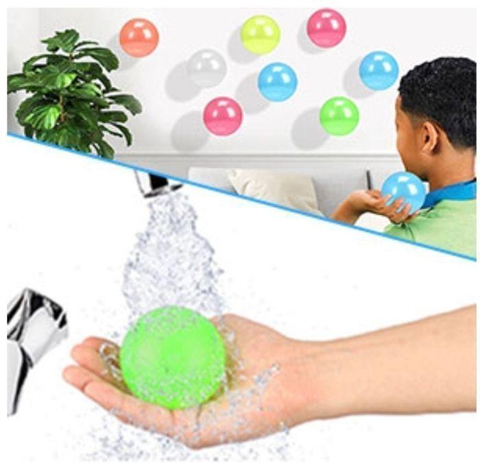 Lot de 8 balles anti-stress collantes fluorescentes – Relaxation et amusement pour petits et grands