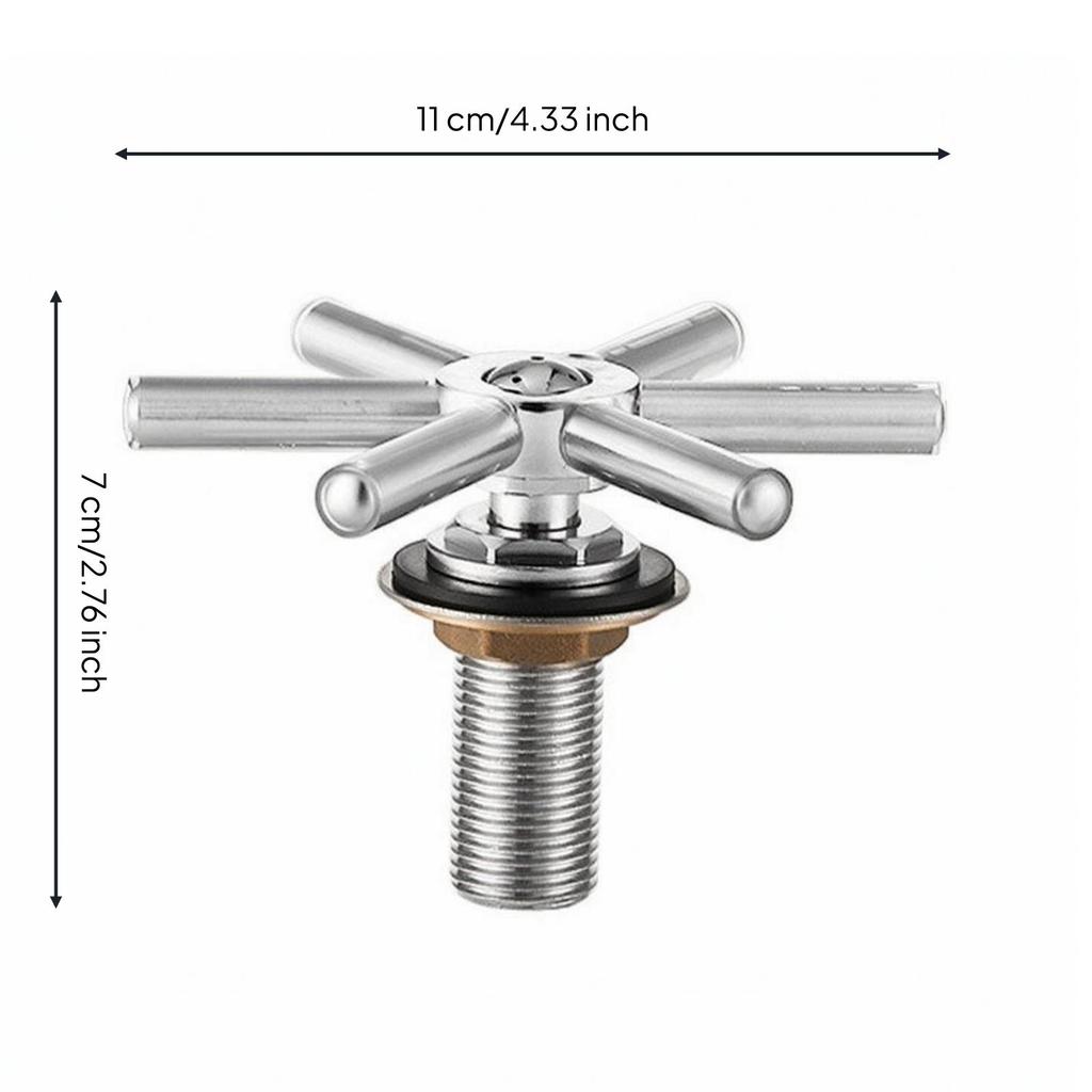 Sink Cup Rinser | High-Pressure, with six-spoke Spray Head, Quick,