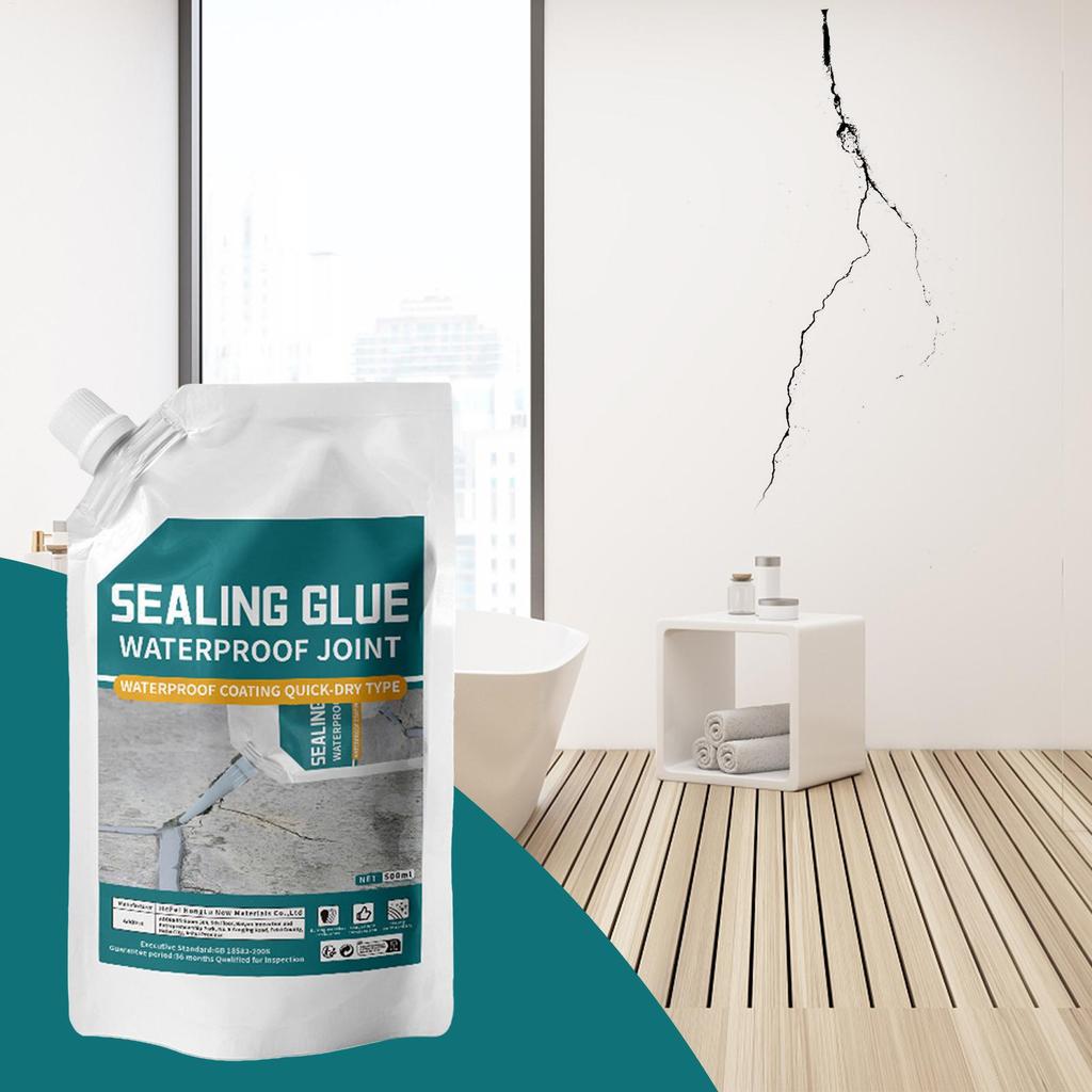 Concrete Sealant 500ml Concrete Slab Repair Strong Adhesive Caulking Glue Leak Preventer Weather Resistant for Corners Floors