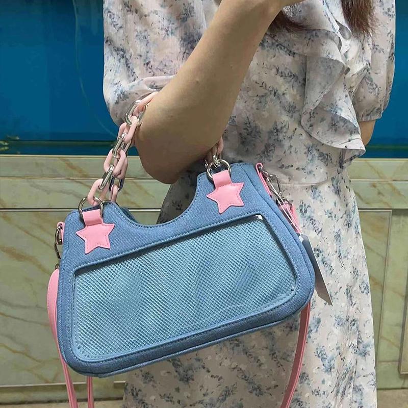 Yogodlns denim mulheres axilas shopper totes grande capacidade designer hobo bolsa de ombro luxo bolsa feminina pequena crossbody saco