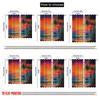 Set Of 2 Flat Printing Curtain Tropical Sunset Beach Ocean Kayak Digital Printed Polyester Drapes All Season Party Holiday Made
