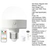 Magnetic LED Bulb with Remote Type-C Rechargeable Warm Light for Mood Lighting Timer & Dimmable Light Bulb for Parties Home Decor
