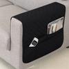 Double Pocket Sofa Side Cover Water Repellent Sofa Armrest Slipcover Solid Color Dust-proof Chair Armrest Storage Bag for Home
