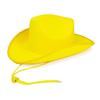 Cowboy Hat Yellow Trim Black Ribbon Band Western Hat Mustache Set Cowboy Cosplay Accessories For Men Halloween Role Play