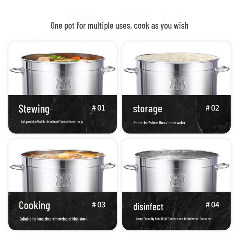 ZLIII Commercial Stainless Steel Stockpot with Lid