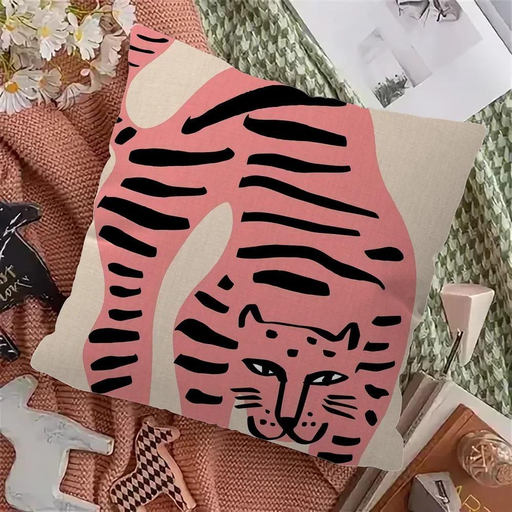 Home Decor Exotic Animals & Abstract Patterns Pillow Covers Pattern Cushion Cover Suitable for Sofa Bedroom Car Pillow Cover