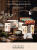 Feile Bird Chinese Style Wooden Box 15-Color Watercolor Set with Sanxingdui Dunhuang Solid Palette