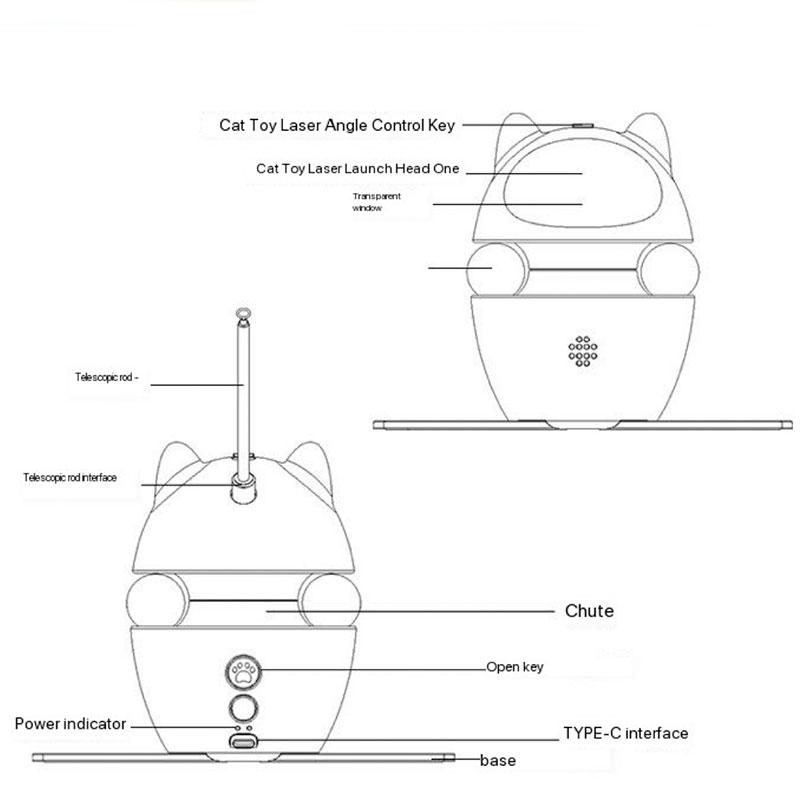 Cat Ball Toy Pet Food Leakage Interactive Tumbler Slow Automatic Feeder Ball Puppy Toy Treat Dispenser For Pet Dog Supplies