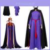 Encantador Traje de Vestido da Rainha Má de Branca de Neve Para Eventos de Halloween e Carnaval para Adultos