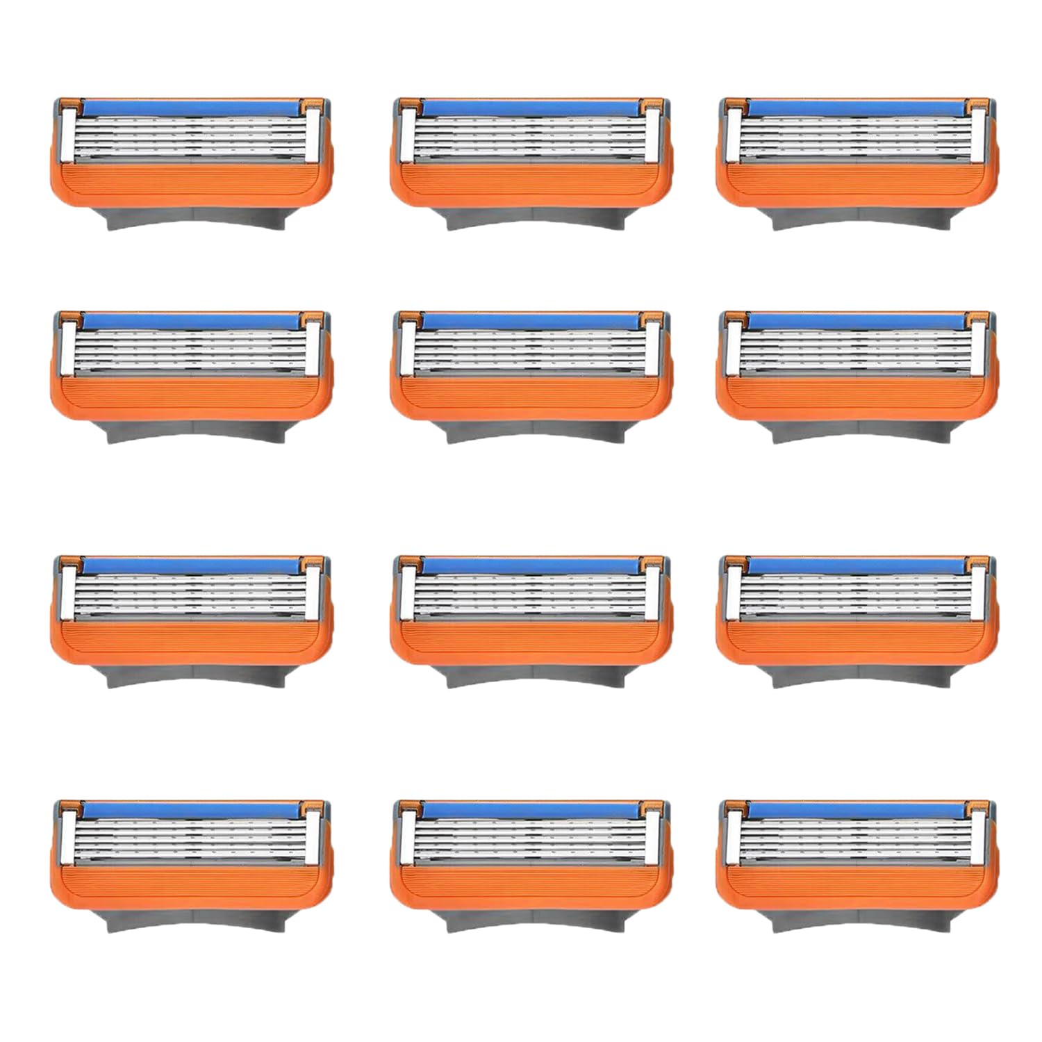 

Сменные лезвия Gillette ProGlide для совместимых с Gillette Fusion Fusion, 5-лезвийные, (Оранжевый, 12 штук)