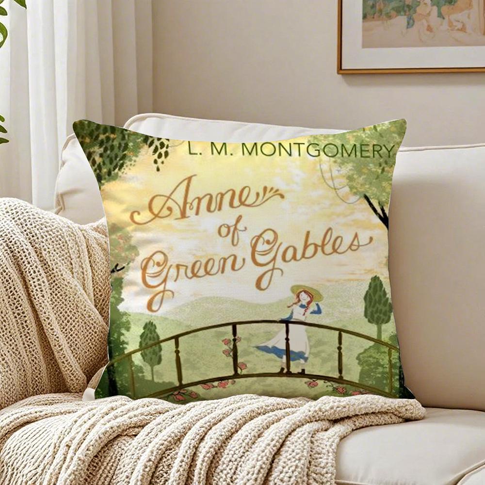 Anne Of G-Green Gables Cushion Cover Pillowcase Anti-Dustmite Living Room Sofa Decor Cushion Room
