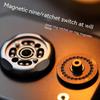 Studio Magnetic Master 2.0  Fidget Slider Antistress EDC Adult Fidget Toys Metal Spinner Ratchet Haptic Coin for Anxiety