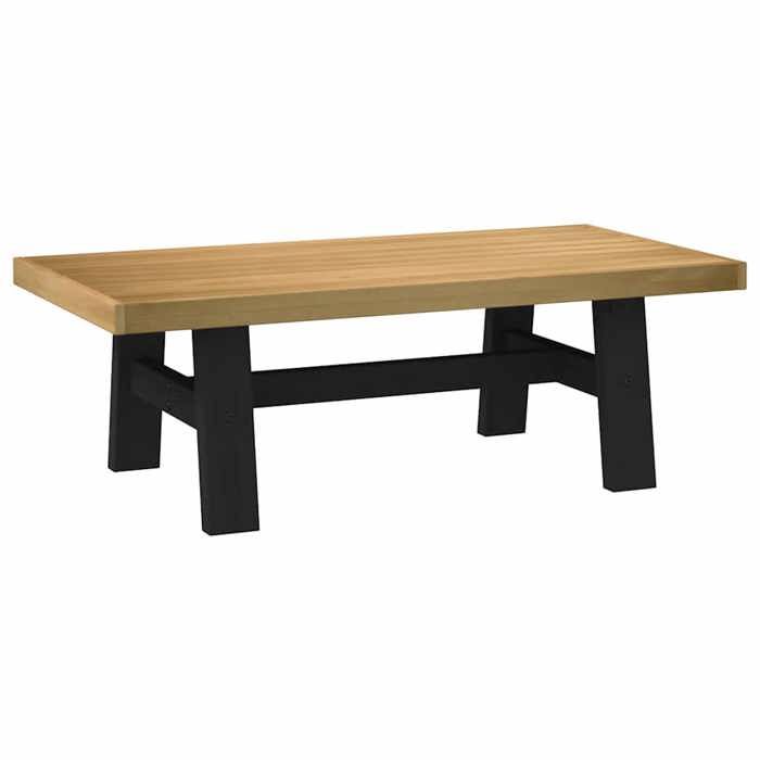 VidaXL Table basse NOAIN pieds en forme de A 120x60x40 cm massif pin, table, table en bois, table rustique, table de salon, 4100033