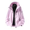 Unisex Waterproof Windproof 3-in-1 Outdoor Mountaineering Jacket with Detachable Layers and Custom Logo Option.