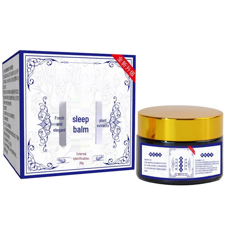 Douyin Bestseller: 30g Herbal Sleep Balm - Aromatherapy Soothing Cream for Fatigue and Restful Night. Sleep Balm (30g)
