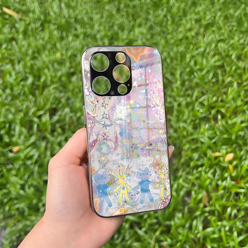 

B-Bladee 333 Phone Case For IPhone 16 15 14 13 12 11 Pro Max Plus Mini MagSafe Glass Cover IPHONEXSMAX
