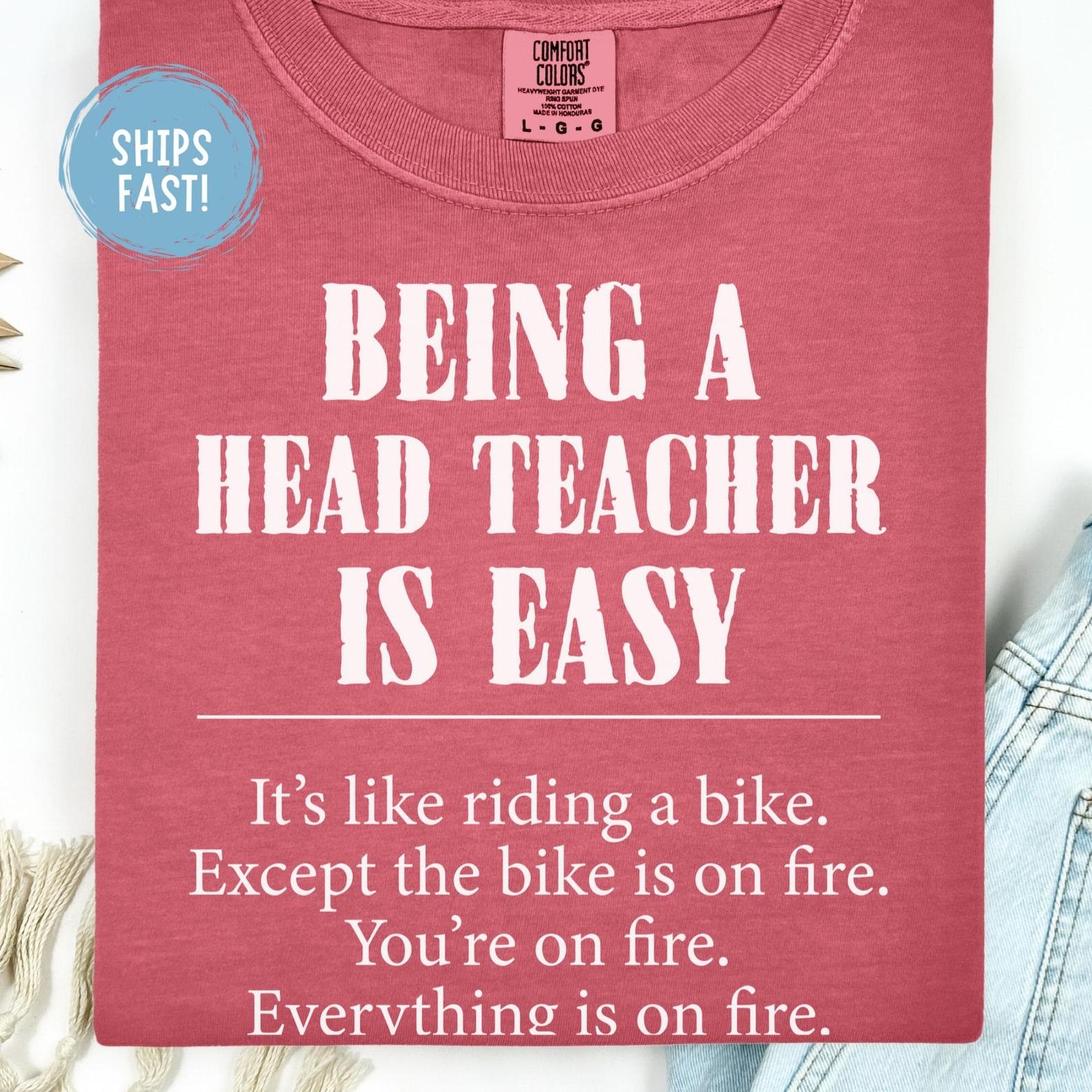 Head Teacher Shirt Teacher Appreciation Gift School Staff Tee Back To School Teacher Life Classroom Educator Gift Comfort Colors XL