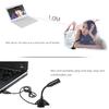 USB-Desktop-Mikrofon schwarz Web 360 Grad verstellbarUSB-Desktop-Mikrofon für Computer