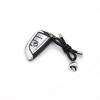 INS-Stil Gewebtes Lederseil Schlüsselanhänger & Schleifen-Taschenanhänger Lanyard