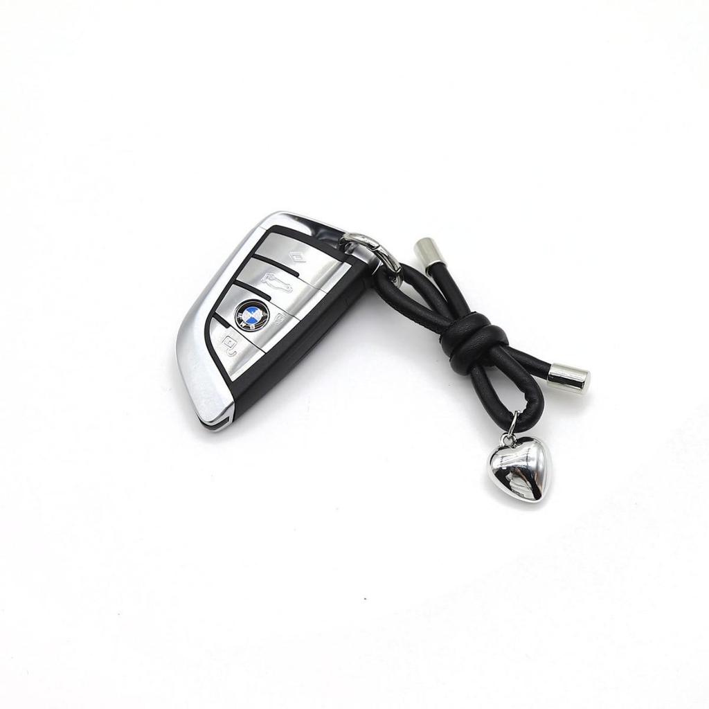 INS-Stil Gewebtes Lederseil Schlüsselanhänger & Schleifen-Taschenanhänger Lanyard