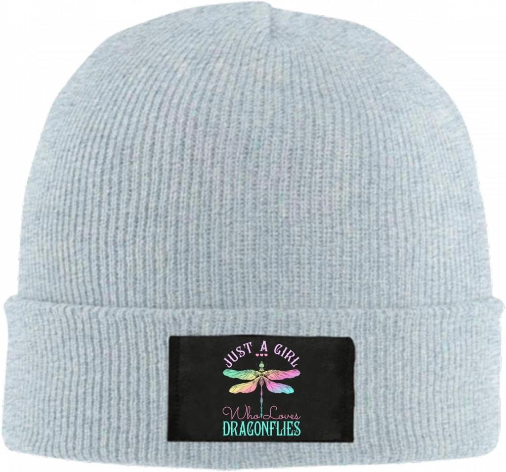 Canada Flag Canadian Maple Leaf Beanie Hat For Women Unisex Winter Hat Cuffed Winter Beanie Warm Skull Cap Plain Knit Hat Cap