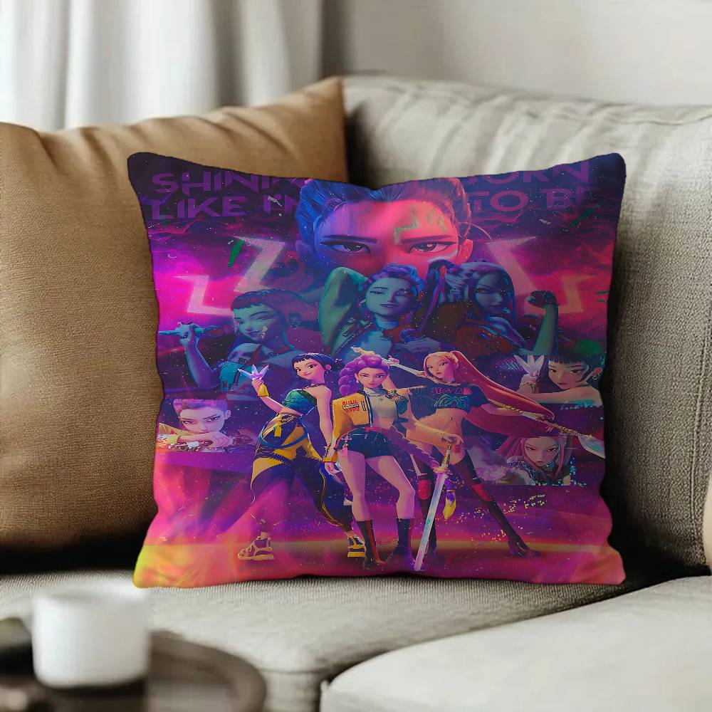 Anime Kpop DDemon GHunte pillow cover sofa cushion cover home room decoration children gift