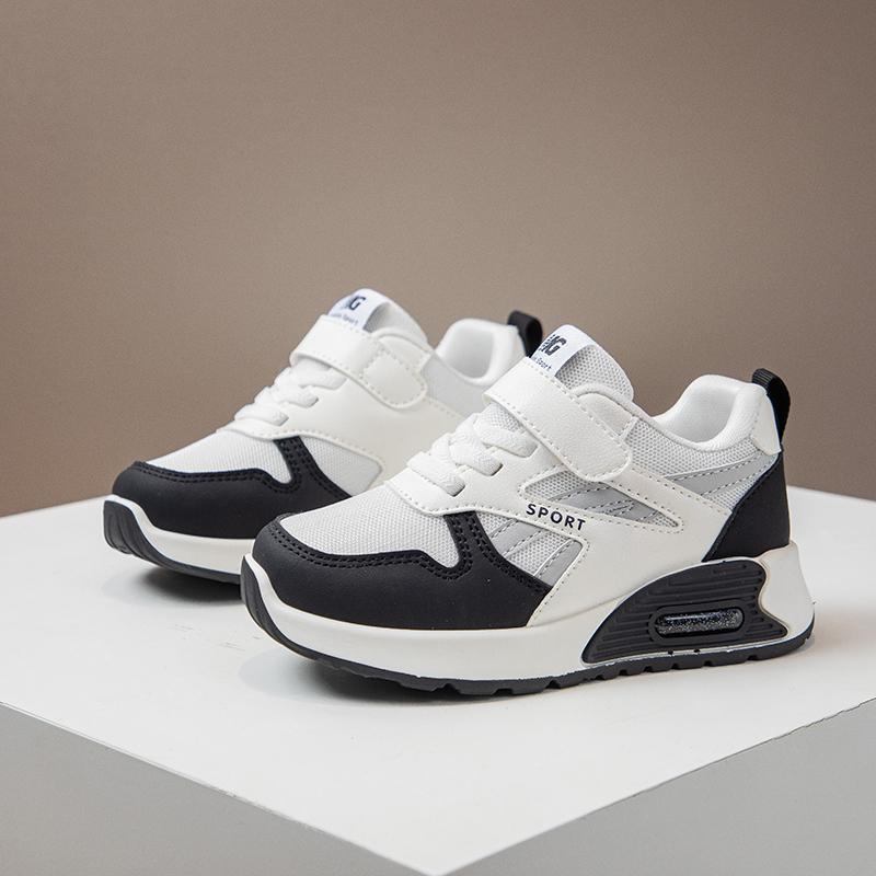 KIds Spring/autumn Fashionable Breathable Thick Sole Lightweight Sports Sneakers Baby Soft/Simple School Students Running Shoes