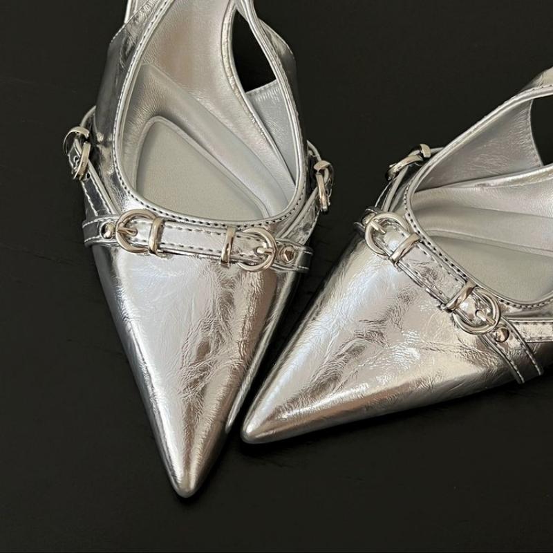 Женские босоножки на высоком каблуке — фото 5