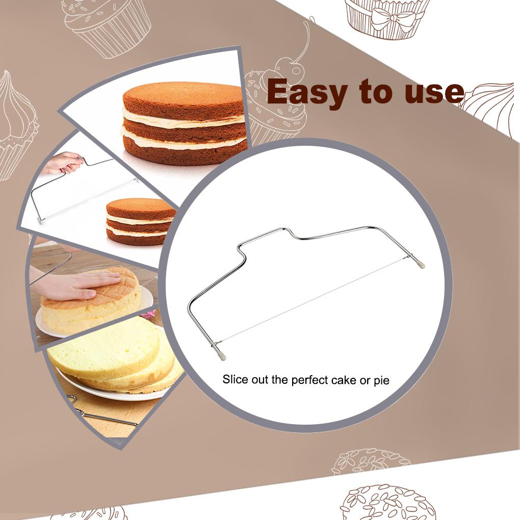 Cake Leveler Stainless Steel Wire Divider Kitchen Bread Layer Home Adjustable Handle Tools Professional Chef Accessories
