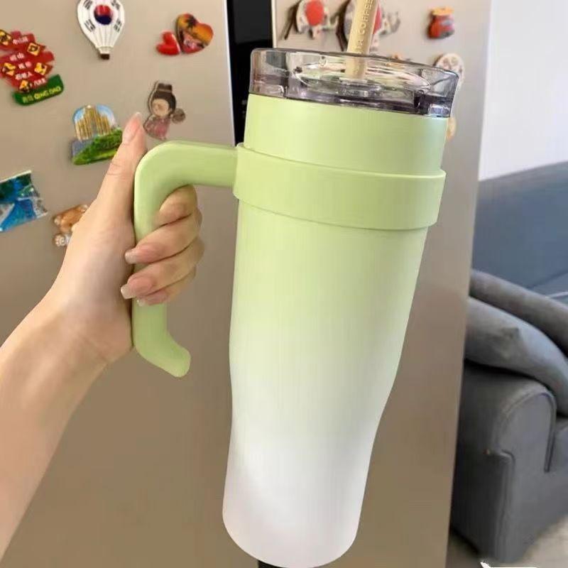 Creative Kitten Thermos Cup: Portable, Large Capacity, Cute Design with Handle for Girls
