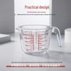 Glass Measuring Cup and Spoon Set with Handle for Baking and Cooking