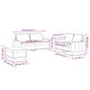 3 Piece Sofa Set with Cushions Dark Grey Velvet