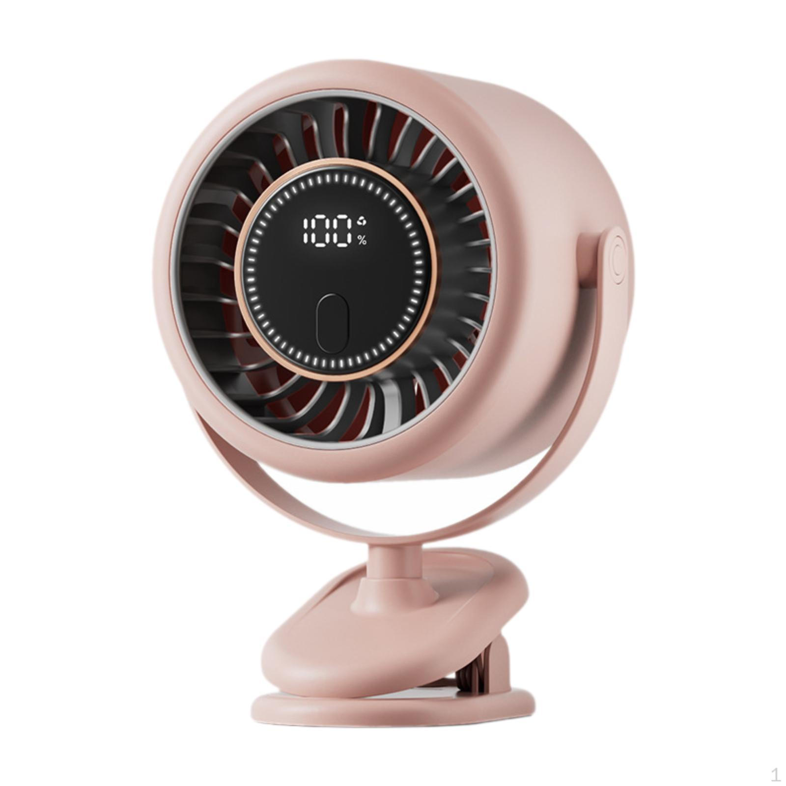 

Портативный вентилятор Clip on Fan 6 Speed Personal Low No noise для гольфа Indoor Dorm Desktop розовый