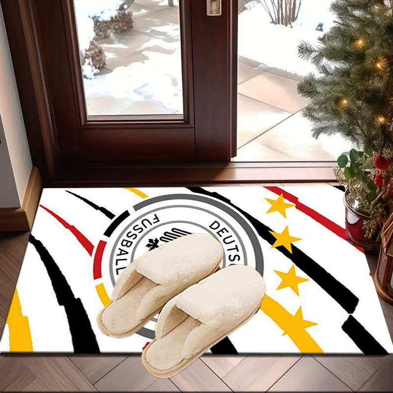 German Football Emblem Printed Area Rug for Office, Chair Rug, Decorative Carpet Floor Mat, Large Size Fan gifts Christmas gifts