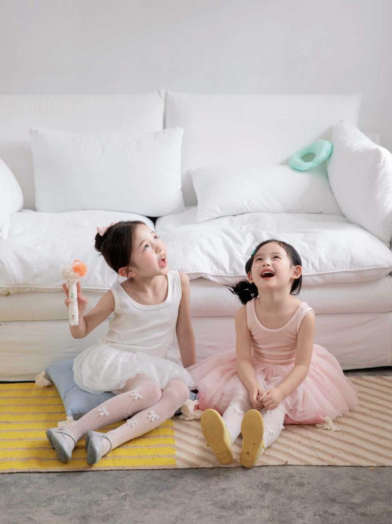 Koreanischer Stil Schleifenfuß Strumpfhose - Sommerstrümpfe aus gekämmter Baumwolle für Mädchen