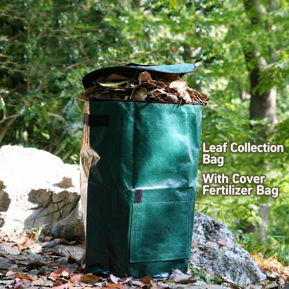 PE Garden Bag Outdoor Composting Waste Bag Multifunction Leaves Bag Garden Planting Use